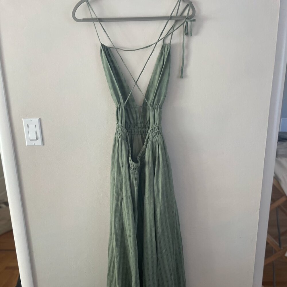 Tagless Womens' Olive Green Linen Dress - As New!